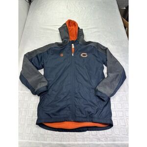 NFL Chicago Bears Winter Coat Blue And Orange Youth Size XL 18-20